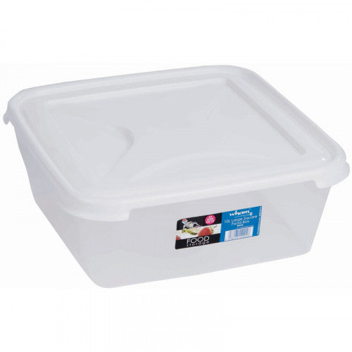 10 Litre Clear Rectangular Food Box & Lid