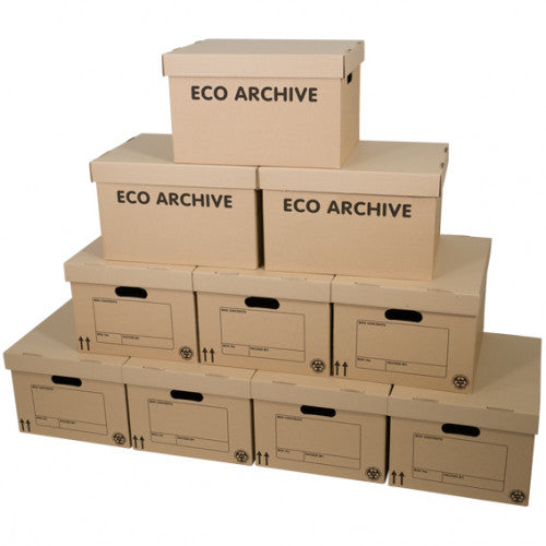  StorePAK Eco Archive/Storage Cardboard Boxes & Lids Pack of 10.  Flat Packed & Easy to Assemble. Good for Home Storage, Office & Moving  House : Everything Else