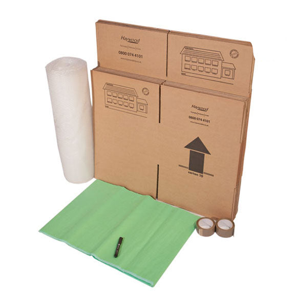 Pack of 3 Extra Large and 2 Large Moving House Cardboard Boxes with Tape